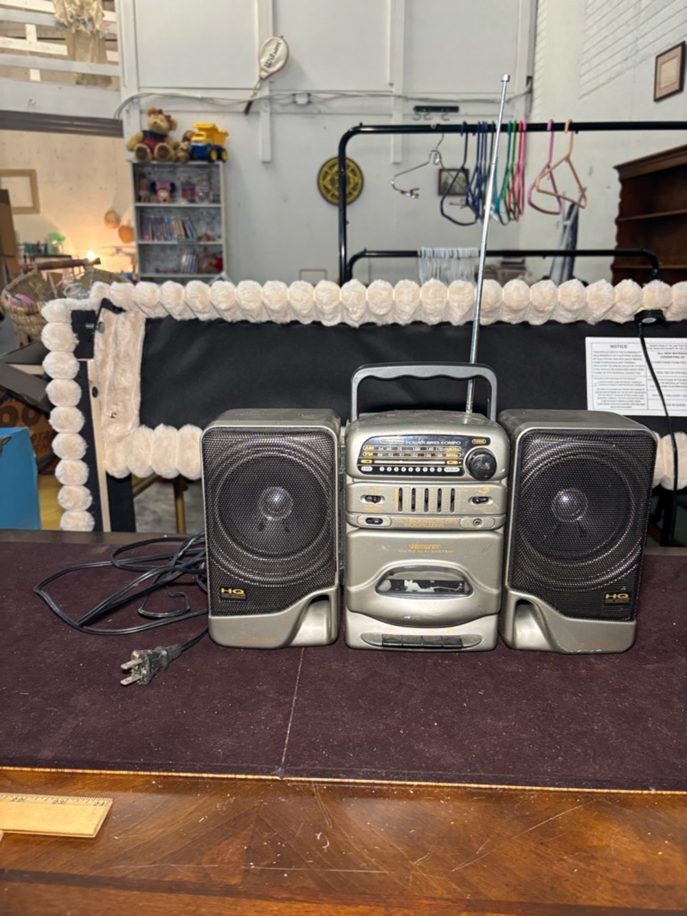 Memorex 7991MTGB Boombox CD Cassette Radio w/ Speakers Vintage 2001